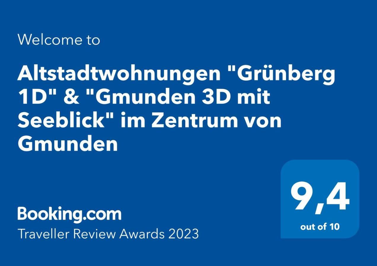 Altstadtwohnungen "Grunberg 1D" & "Gmunden 3D Mit Seeblick" Im Zentrum Von Gmunden Eksteriør bilde